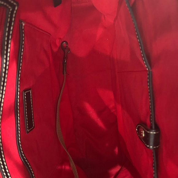 Lexington Shopper, Red with brown handle - Picture 3 of 7